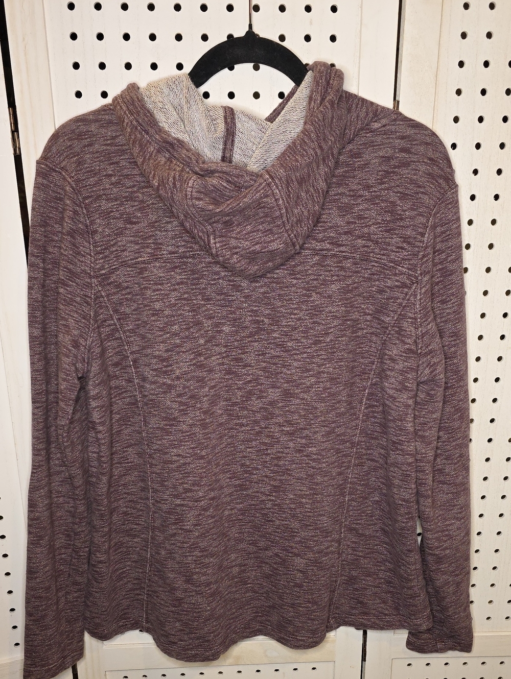 Carhartt Heathered Newberry Mauve/Maroon Pullover Hoodie Sweatshirt Large - Picture 7 of 7